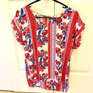 🌹Pink Rose Vintage Top